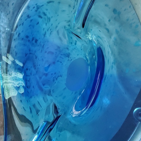 Blue Glass Dish - Picture 5 of 5